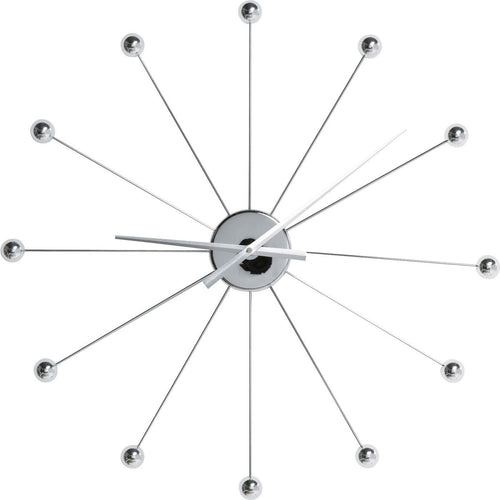 Kare Design Wandklok Like Umbrella Balls Chrome