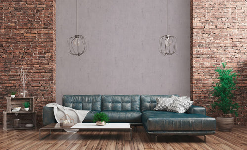 Livingwalls behang betonlook warm grijs - 53 cm x 10.05 m - AS-379034