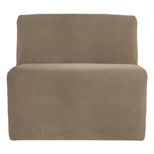 WOOOD 1-zits bank Mojo Base - Velvet - Khaki - 74x84x97