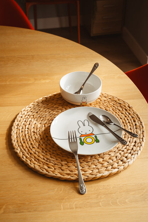 Zilverstad - Kinderservies Nijntje - 6 delig - Porselein/RVS - vtwonen shop