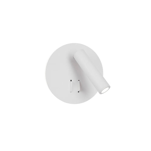 Merano Burlington Leeslamp Sandy Wit Aluminium Geschakeld LED Cree 9W 780Lm 3000K