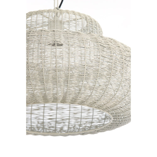 Light & Living hanglamp Piedra - wit - Ø59cm - vtwonen shop