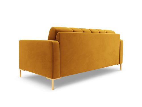 Cosmopolitan Design Bank Bali 2-zits, flueel, geel - 96x152x75cm