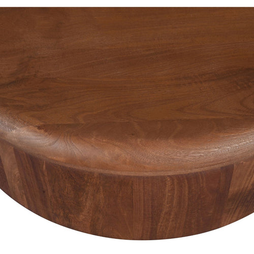 DÉJA Living Salontafel Rota - Rond Donkerbruin Mangohout - 90x90x31cm - vtwonen shop