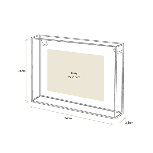 vtwonen Rechthoekige Fotolijst - Metaal - Zwart - 34x25 cm - vtwonen shop