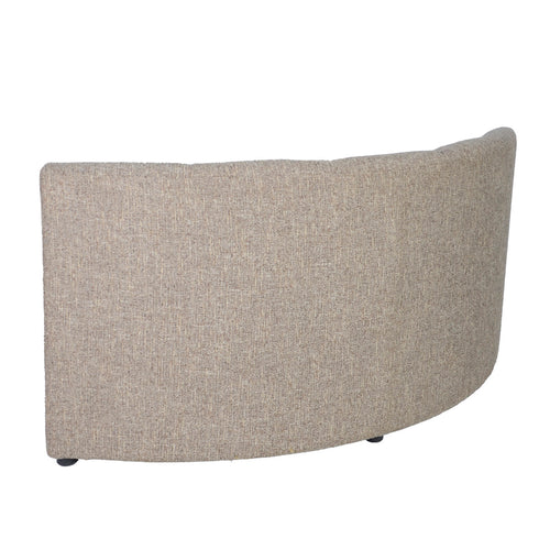 DÉJA Living Eetkamerbank Filo - Rond - Bruin - 170 cm - Met Rugleuning