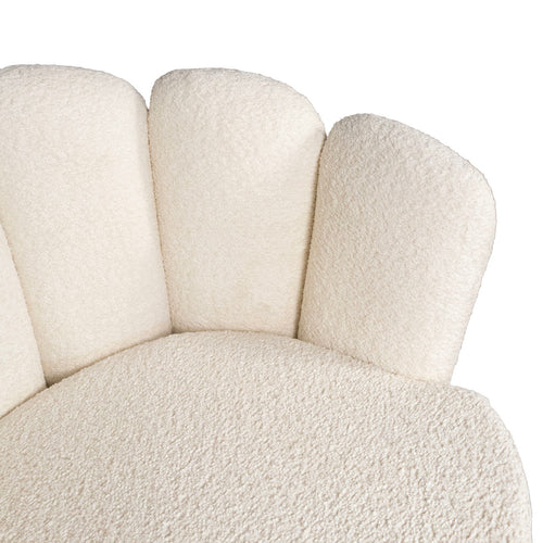 Giga Meubel Fauteuil Quinty - Bouclé - Beige