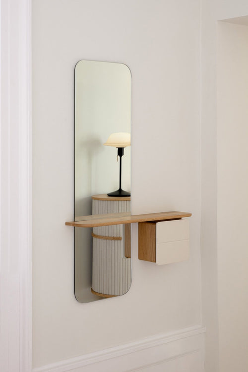 HORLIMER 165 x 60 cm Full Length Mirrors with White Frame, 165 x 60 cm HORLIMER 165 x 60 cm Full Length Mirrors with White Frame, 165 x 60 cm