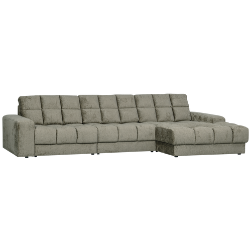 WOOOD chaise longue rechts Second Date - Structure Velvet - Frost - vtwonen shop