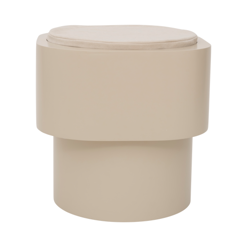 Urban Nature Culture bijzettafel Tabouret, pale khaki - Ø 45 * 40 cm