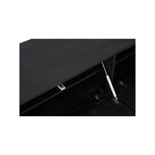 StarFurn Zwevend Tv-meubel Vision - Zwart Hout - 120x35x30cm