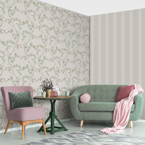 Sanders & Sanders behang strepen beige en wit - 53 cm x 10 m - 640204 - vtwonen shop