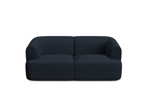 Cosmopolitan Design Modulaire bank Campi 2-zits, structurele stof koningsblauw - 90x180x70cm