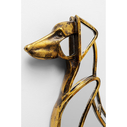 Kare Design Wanddecoratie spiegel hond