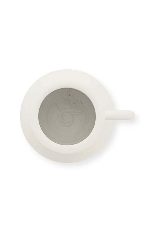 vtwonen Vaas - Terracotta - Wit - 24x36cm