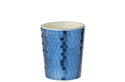 J-Line geurkaars Spiegel - glas - blauw - vtwonen shop