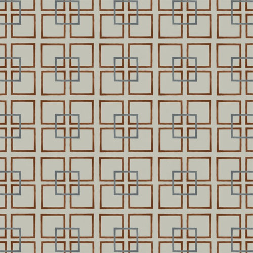 Catchii Behang Golden Square Brown/blue - vtwonen shop