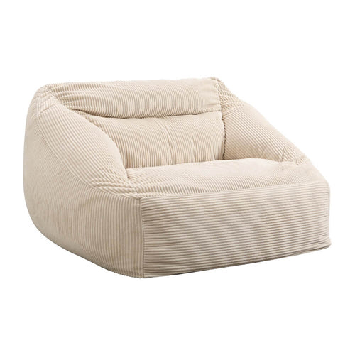 Home Deluxe zitzak COSY beige inclusief krukje - vtwonen shop