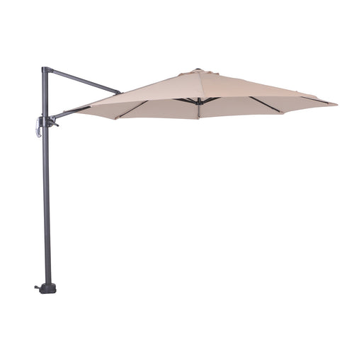 Hawaii parasol S - Ø300 cm - carbon black - ecru