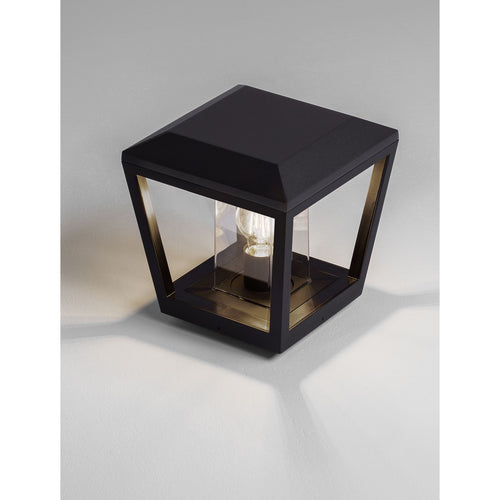 Nova Luce OPU Buitenlamp op voetstuk, donker antraciet E27 1x12W IP54