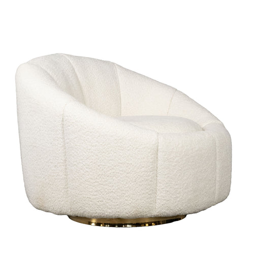 Giga Meubel Fauteuil Florine - Bouclé - Wit - vtwonen shop