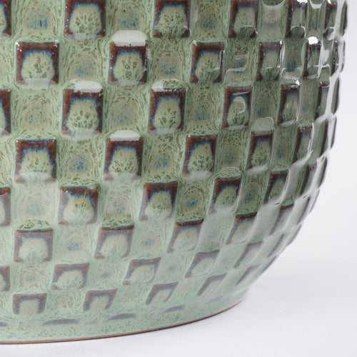 Mica Decorations Daan Bloempot - H18 x Ø19 cm - Groen