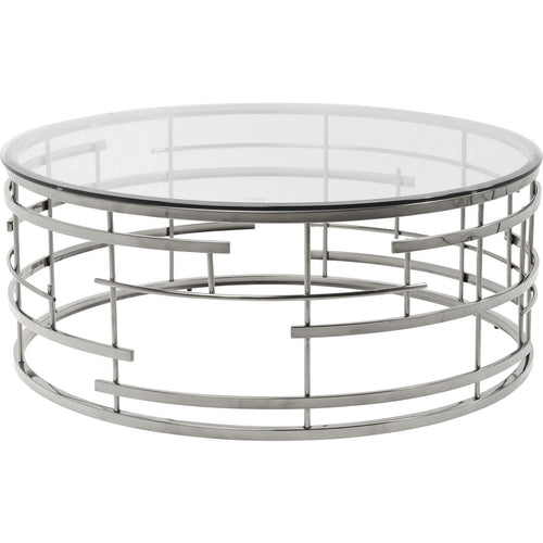 Kare Design Salontafel Jupiter Ø100cm zilver - vtwonen shop