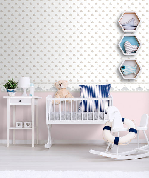 Sanders & Sanders behang linnenstructuur roze - 53 cm x 10 m - 640586