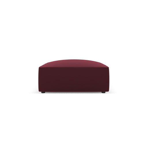 Cosmopolitan Design - Poef Siena imitatieleer bordeaux - 93x93x40cm