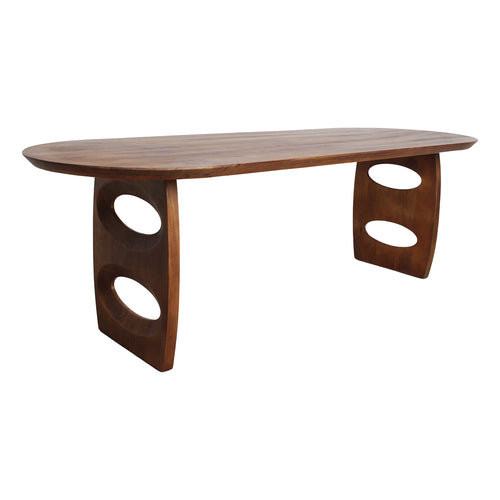 Raw Materials eettafel Bullnose Teardrop - 180 cm - Bruin