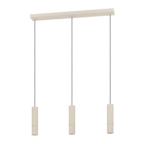 EGLO hanglamp Caminia - gu10 - 77 cm - zandkleur/beige/goud