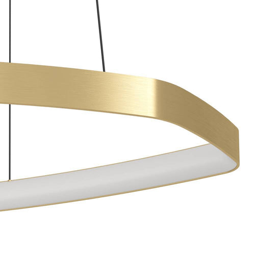 EGLO hanglamp Vallerosa - led - ø 58 cm - goud/wit - dimbaar - staal - vtwonen shop