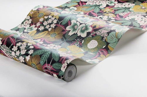 Borastapeter behang bladeren groen en meerkleurig - 49 cm x 10.05 m - 660827 - vtwonen shop