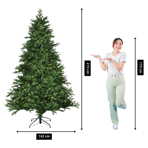 Black Box Trees Brampton Kunstkerstboom - Kunst Kerstboom H215 x Ø142 cm - Groen