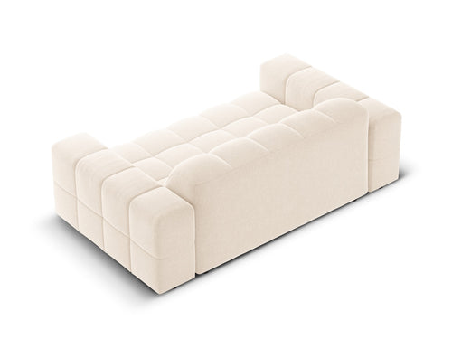 Cosmopolitan Design Bank Chicago 2-zits, chenille lichtbeige - 102x178x78cm