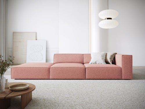 Cosmopolitan Design linker bank Arendal 4-zits, chenille, roze - 102x262x70cm