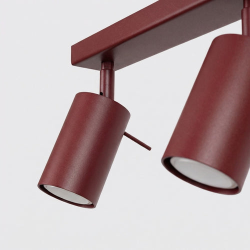Sollux Lighting Plafondlamp RING 4L bordeaux - 80x6x16cm