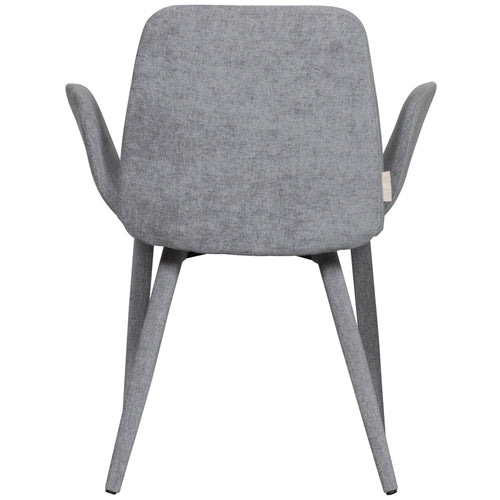 vtwonen eetkamerstoelen Curve - Polyester - Grijs - Set van 2 - vtwonen shop