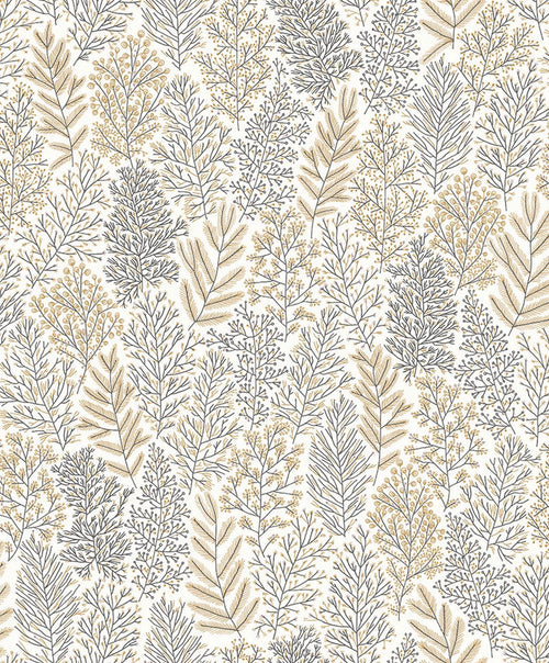 Masureel behang bladeren zand beige - 53 cm x 10.05 m - 631872 - vtwonen shop