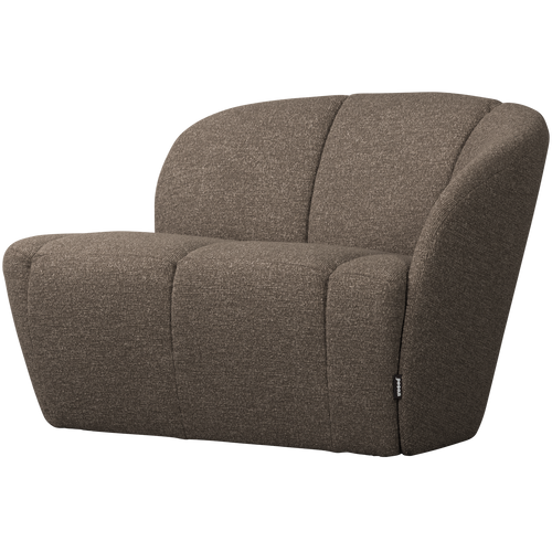 WOOOD 2-zits bankje rechts Mojo - Polyester - Bruin Melange - - vtwonen shop