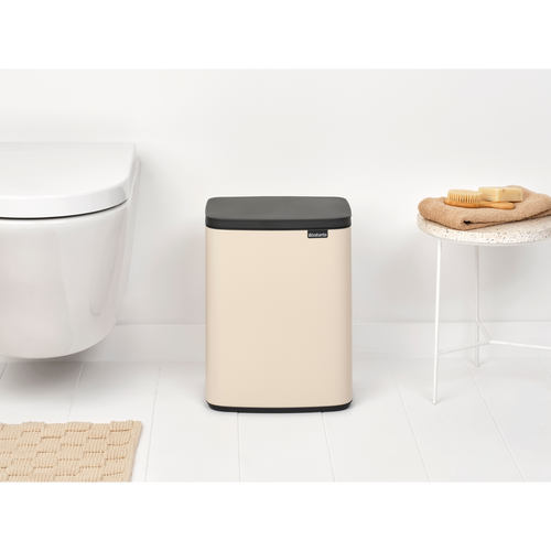 Brabantia Prullenbak Bo - 12 L - soft beige - vtwonen shop