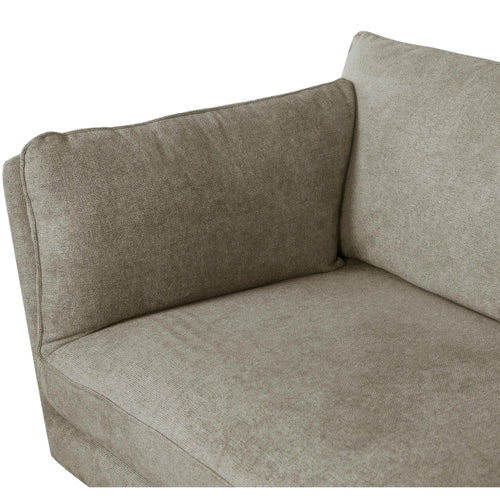 Furnhouse 2-zitsbank Bari - Taupe - Stof - 92x182x84