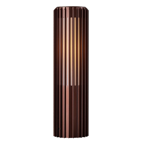 Nordlux buitenlamp Aludra - 1 lichts - 12.4  x 45   cm - bruin metallic - vtwonen shop