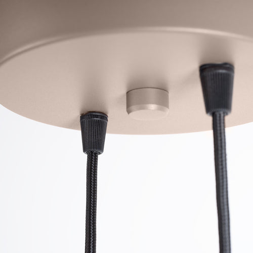 Sollux Lighting Hanglamp HALO 2P taupe - 15x15x120cm