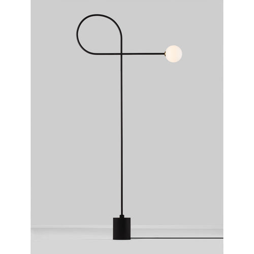Nova Luce DEDALO Vloerlamp Sandy Black, Opal LED G9 1x5W