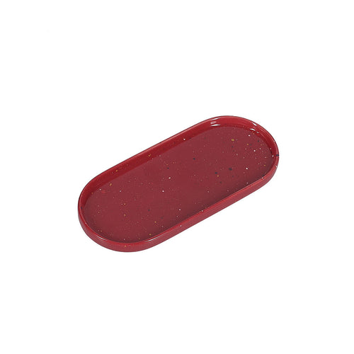 Ona - Serveerschaal 20x9cm burgundy Fika - Set van 4