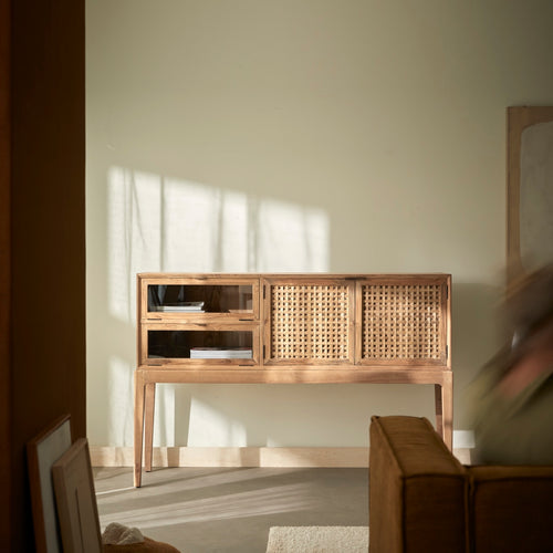 Tikamoon Buffetkast van gerecycled massief teak 150 cm - Naturel