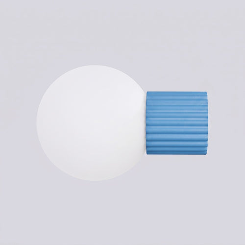 Sollux Lighting Wandlamp HALO lichtblauw IP44 - 12x17x12cm