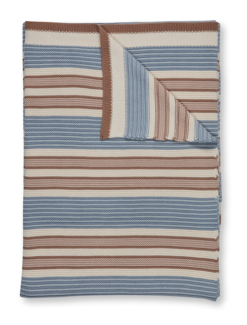 Pip Studio Sprei Bonsoir Combistripe - 130 x 170 cm - Blauw