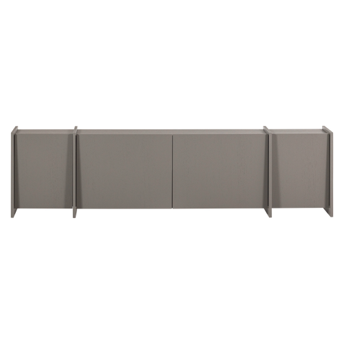 WOOOD tv meubel 200 cm Brock - Essen Fineer - Warmgrijs - 53x200x44